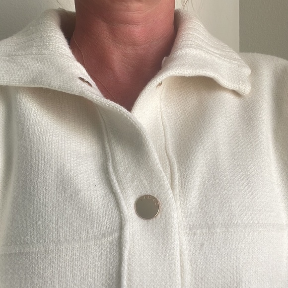 New Elie Tahari white High Neck Blazer, jacket, coat - Picture 4 of 14